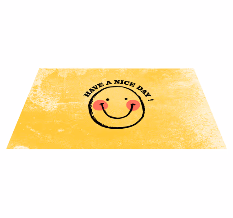 Vinyl Teppich Text einen schönen tag noch! - TenStickers