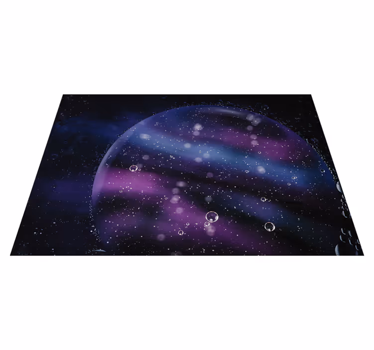 Vinyl Teppich Sterne kosmische blasenillusion - TenStickers