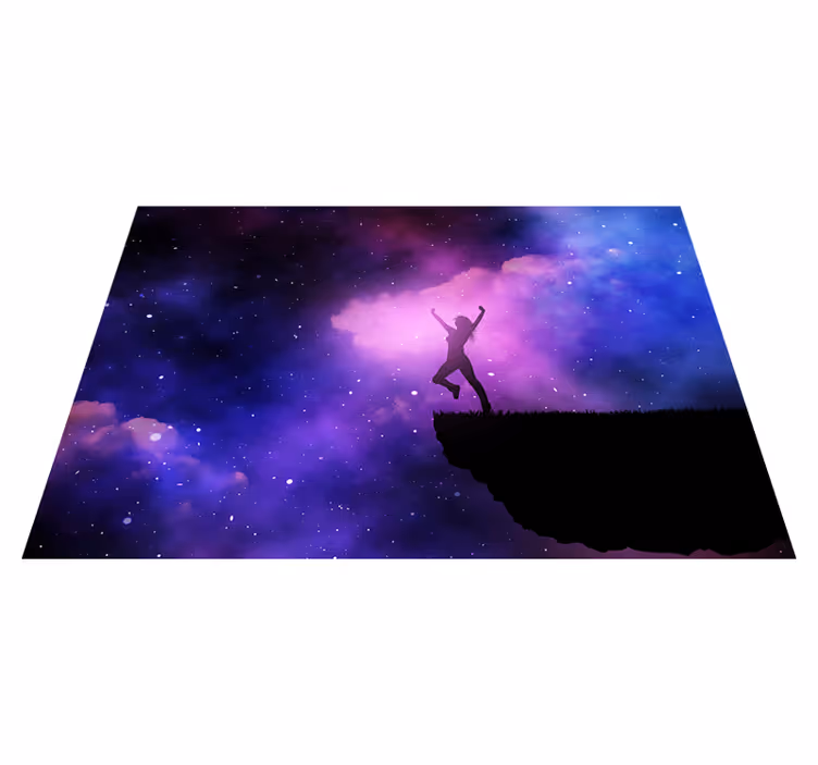 Vinyl Teppich Sterne kosmische reise - TenStickers