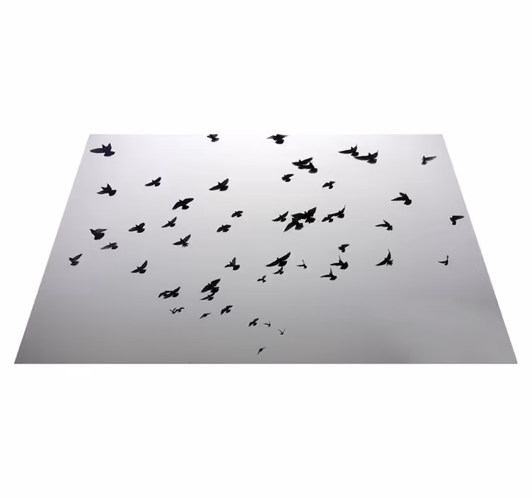 Vinyl Teppich kindlich fliegende vögel muster - TenStickers