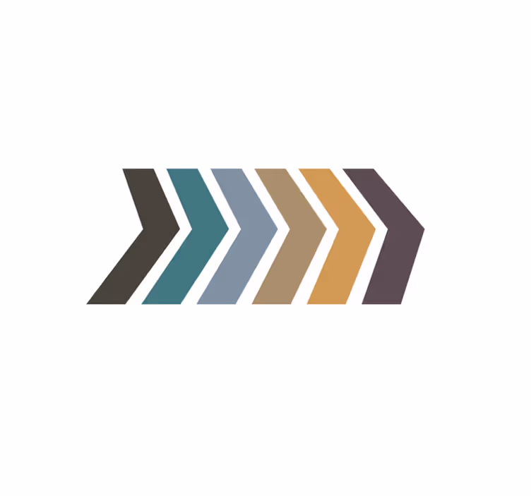 Vinyl Teppich minimalistisch chevron-muster streifen - TenStickers