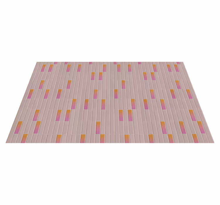 Vinyl Teppich Fliesenoptik rosa farbverlaufsblöcke - TenStickers