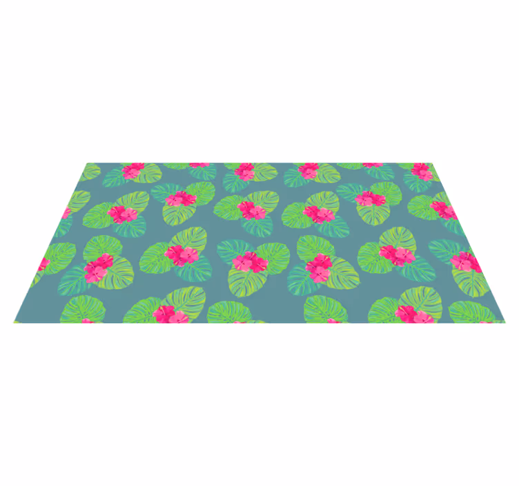 Vinyl Teppich Blumen exotisches blumenarrangement - TenStickers