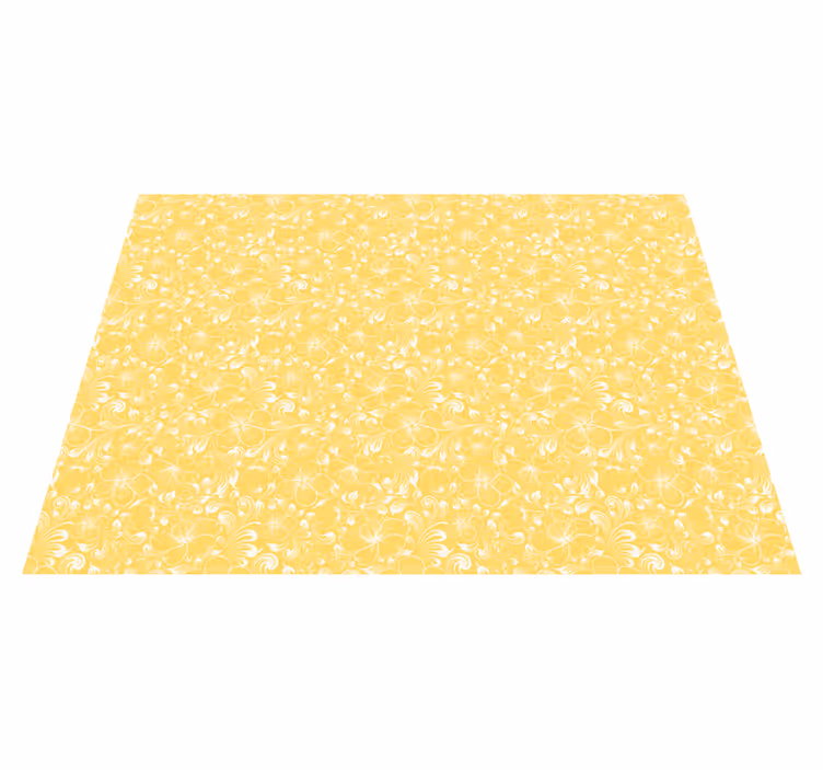 Vinyl Teppich Blumen floral gemustertes design - TenStickers