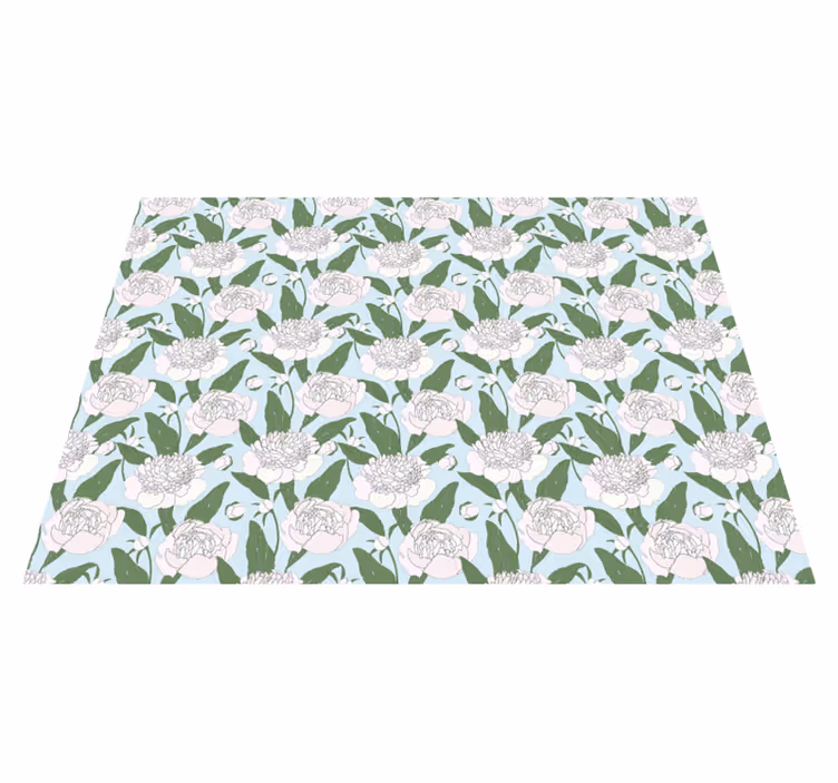 Vinyl Teppich Blumen blütenblüte Eleganz - TenStickers