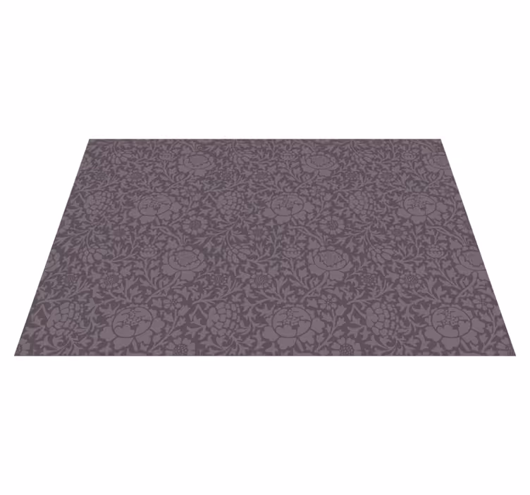 Vinyl Teppich Pflanzen elegantes Blumenmuster - TenStickers