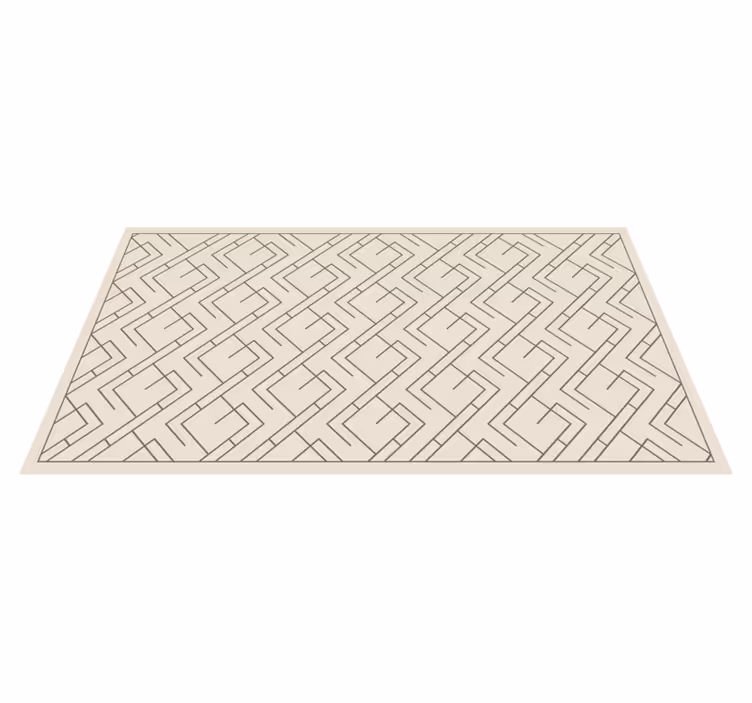 Vinyl Teppich geometrisch geometrisches labyrinth-design - TenStickers