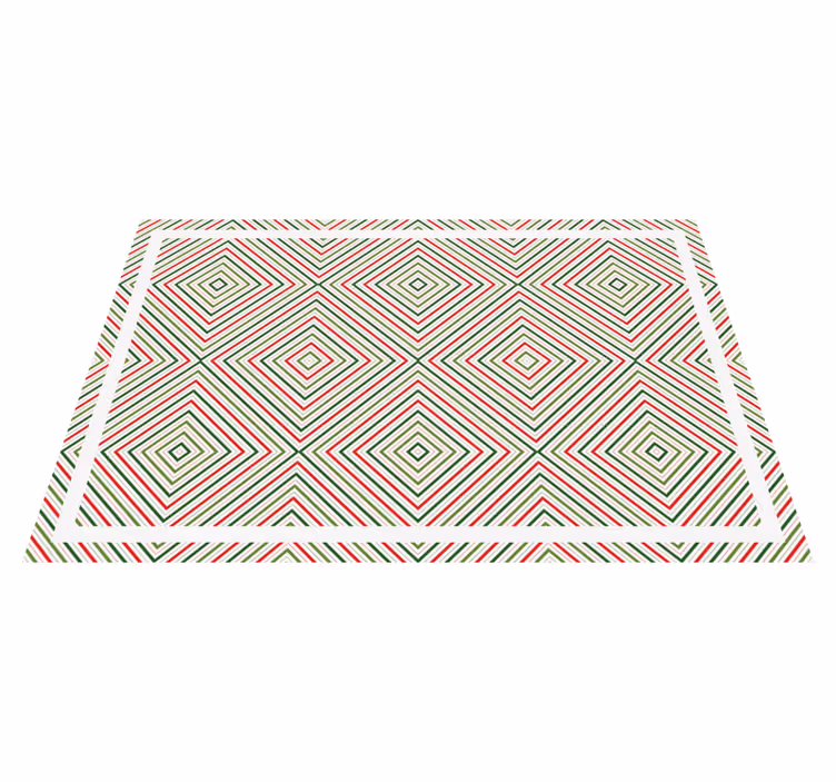 Vinyl Teppich geometrisch geometrisches rautenmuster - TenStickers