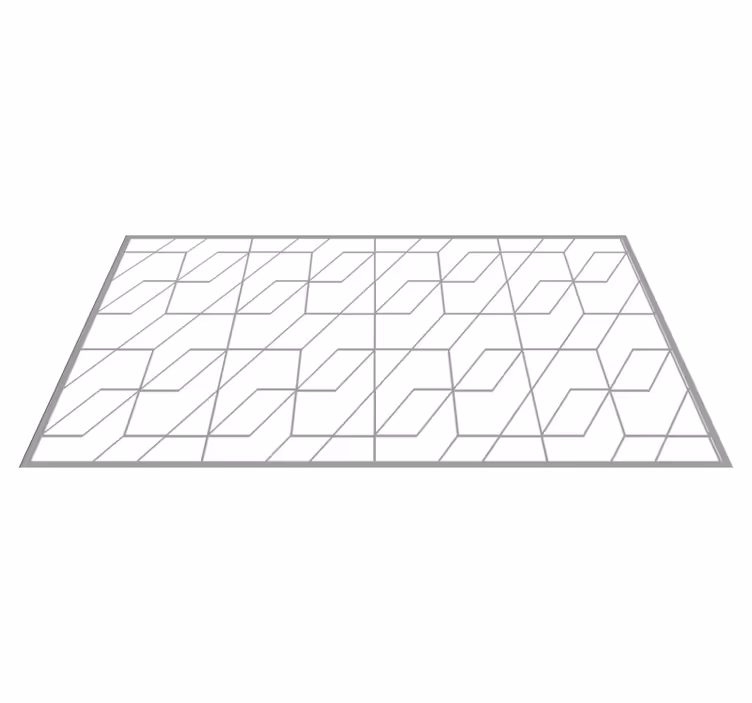 Vinyl Teppich geometrisch geometrisches zickzackmuster - TenStickers