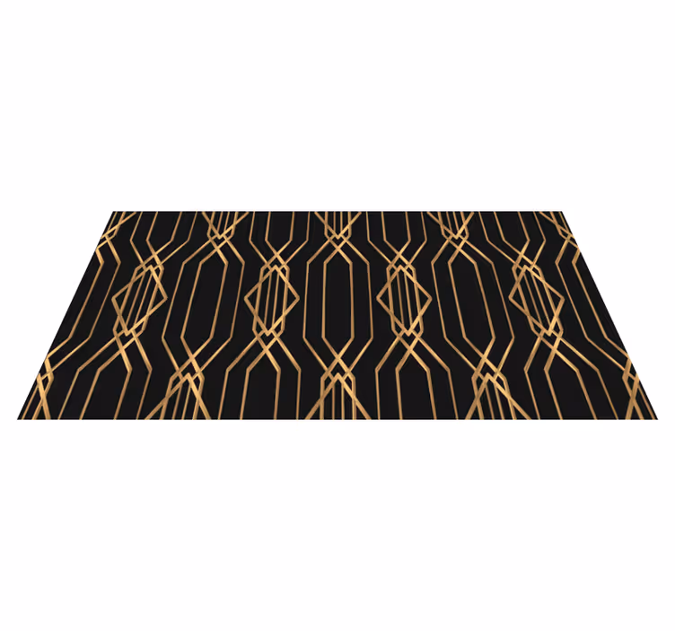 Vinyl Teppich geometrisch art-deco-eleganz - TenStickers