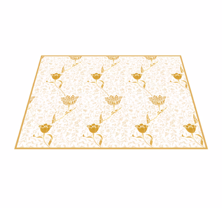 Vinyl Teppich Blumen florale eleganz - TenStickers