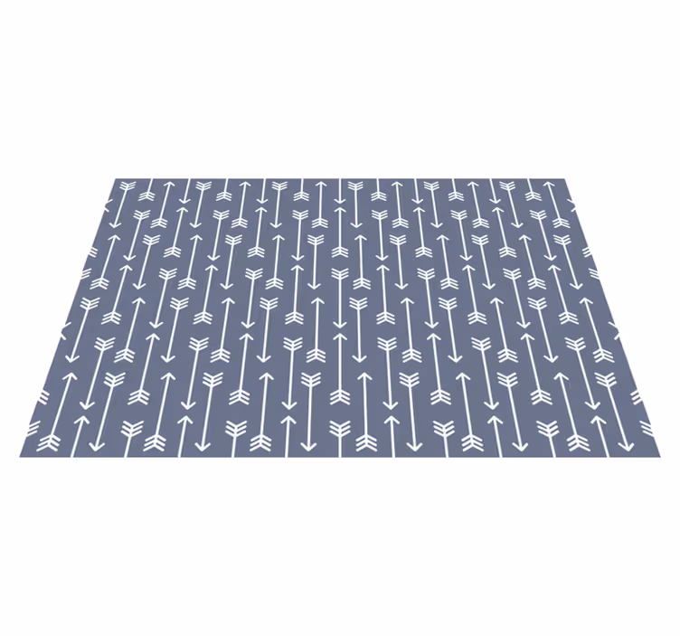 Vinyl Teppich gestreift pfeilmuster - TenStickers