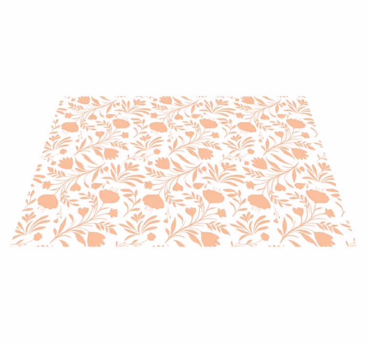 Vinyl teppich blumen mit floralem muster - TenStickers