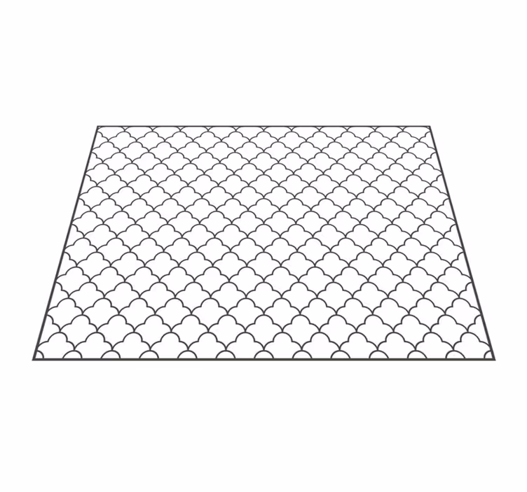 Vinyl Teppich geometrisch gittermuster-overlay - TenStickers
