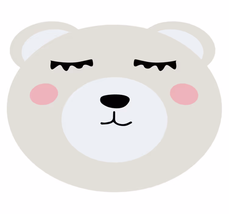 Vinyl Teppich Kinderzimmer bärengesichtsdesign - TenStickers