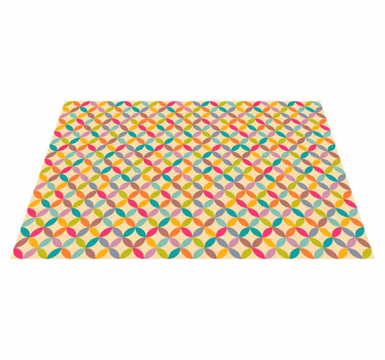 Vinyl Teppich geometrisch bunt geometrisch - TenStickers