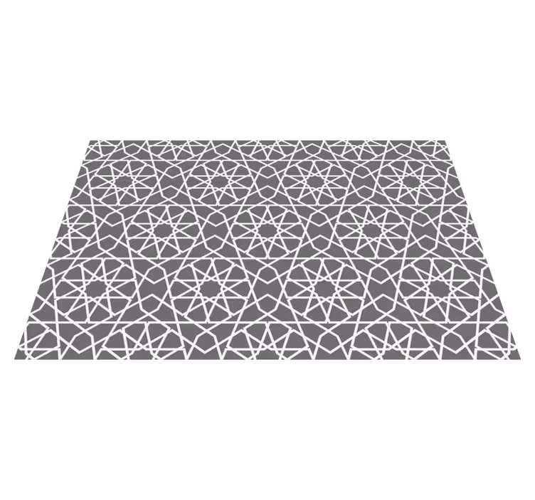 Vinyl Teppich geometrisch sich kreuzende linien - TenStickers
