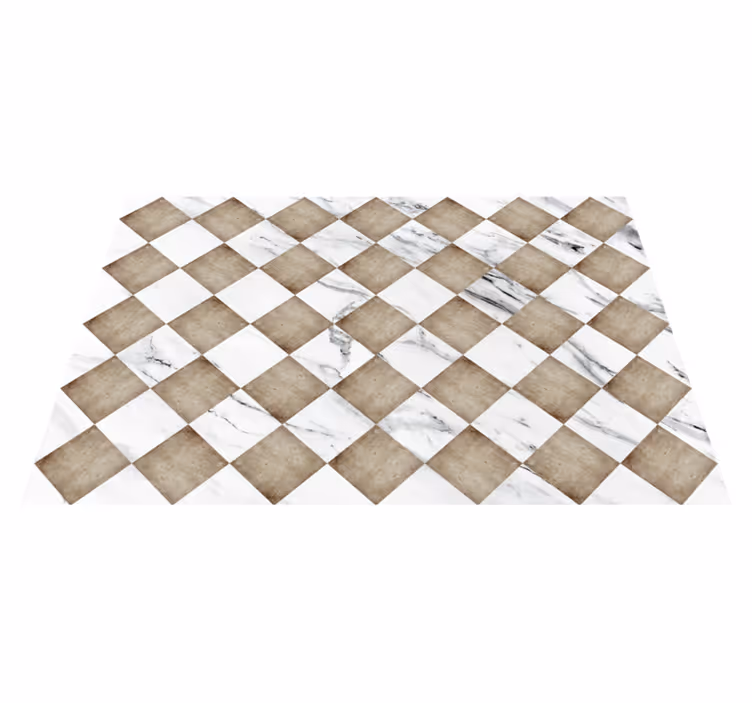 Vinyl Teppich Marmor marmordiagonale - TenStickers