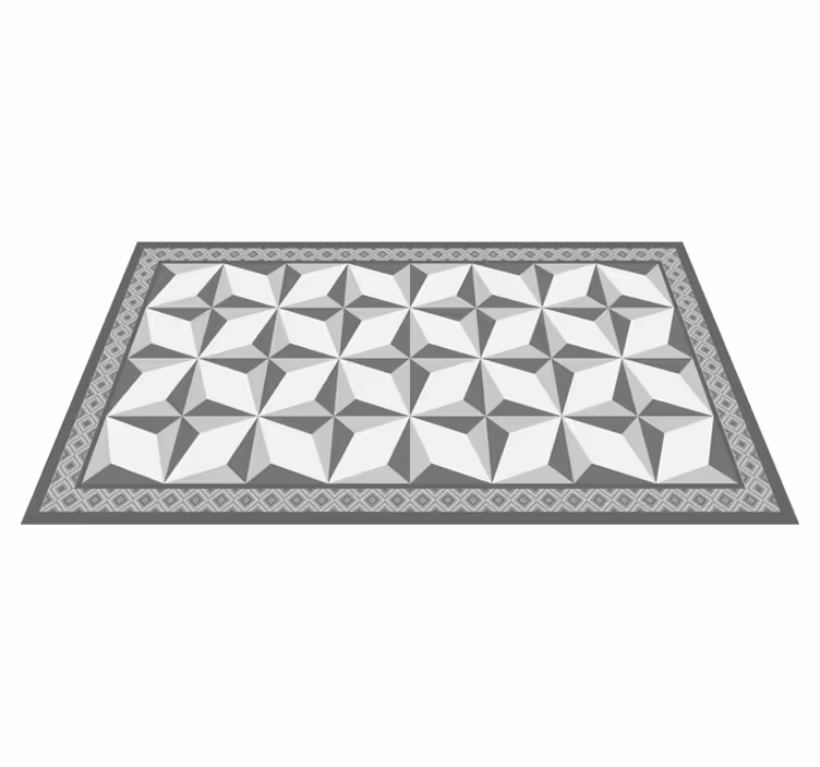 Vinyl Teppich geometrisch geometrische illusion - TenStickers