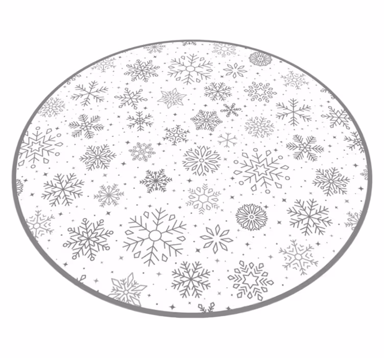 Vinyl Teppich Weihnachten feiertagsschneeflocken - TenStickers