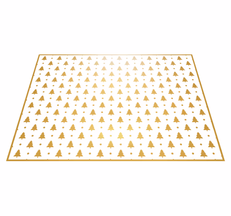 Vinyl teppich weihnachten mit festlichem baumdesign - TenStickers