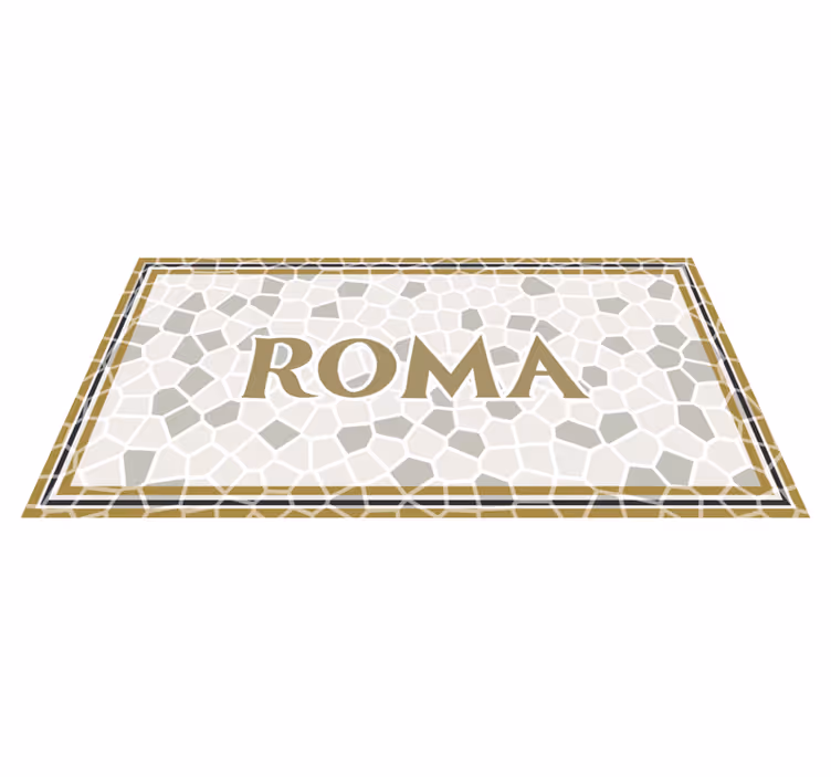 Vinyl Teppich mit Namen personalisierte roma - TenStickers