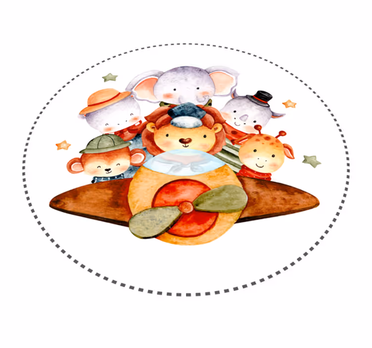 Vinyl Teppich Kinder begleiter für kinder - TenStickers