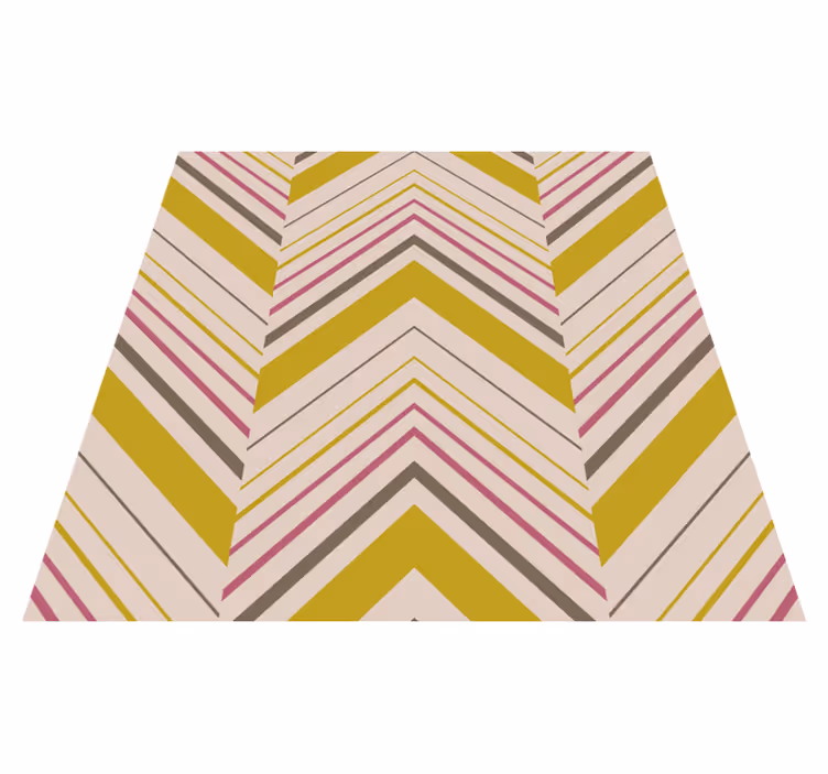 Vinyl Teppich gestreift chevron-streifen - TenStickers