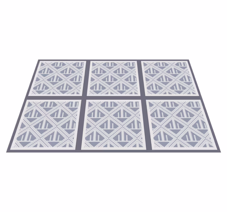 Vinyl Teppich geometrisch geometrisches musterarray - TenStickers