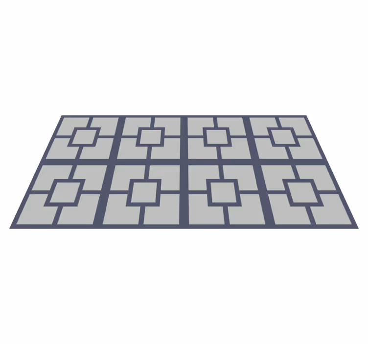 Vinyl Teppich geometrisch geometrisches quadratisches muster - TenStickers