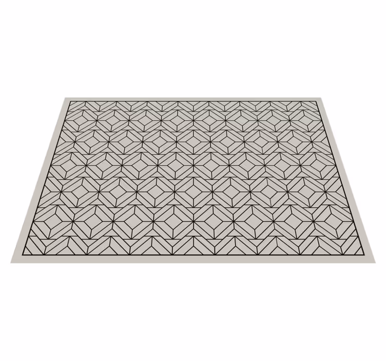 Vinyl Teppich Badezimmer geometrische badematte - TenStickers