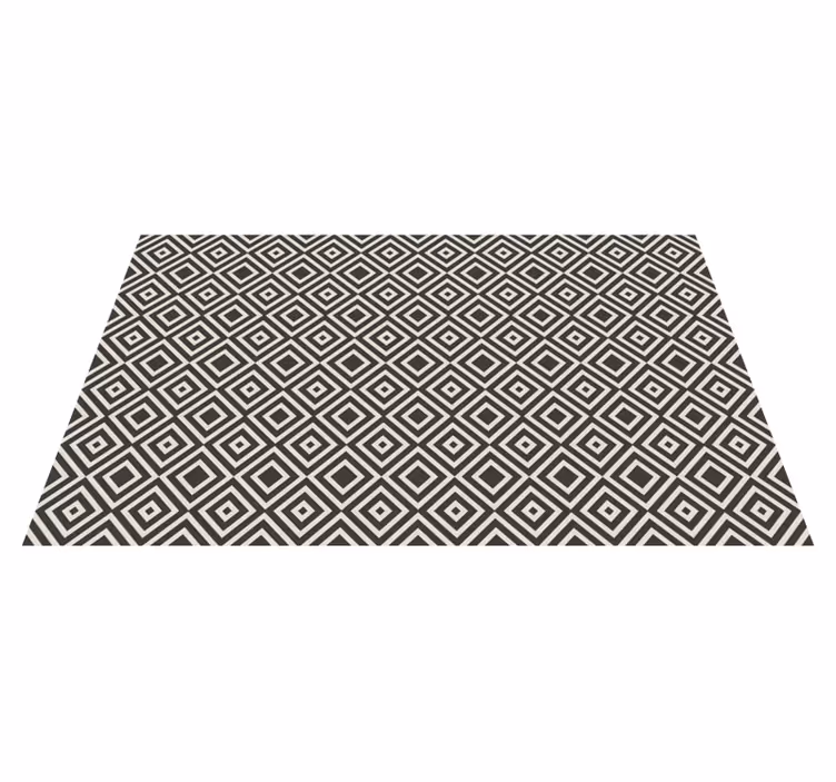 Vinyl Teppich geometrisch rautenmuster-motiv - TenStickers