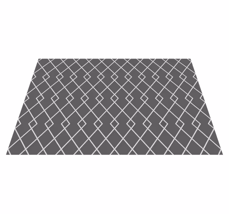 Vinyl Teppich geometrisch elegantes diamantarrangement - TenStickers