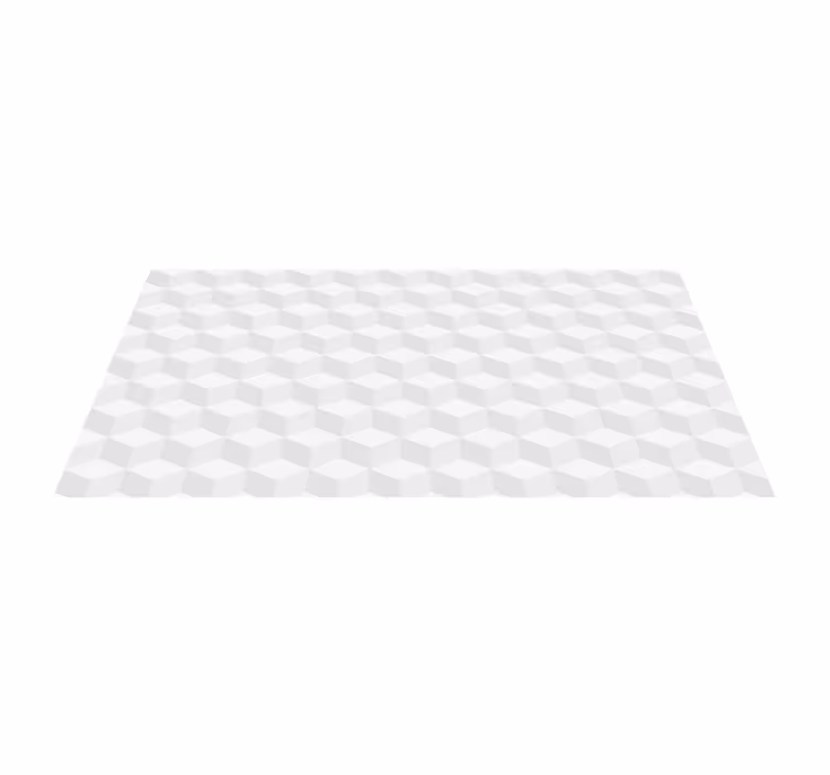 Vinyl Teppich geometrisch kubische illusion - TenStickers