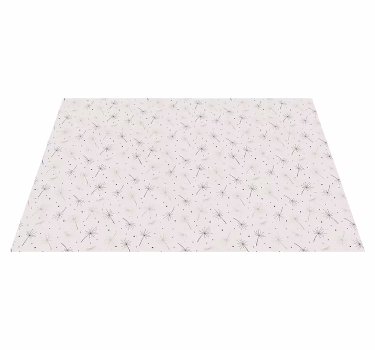 Vinyl Teppich Blumen löwenzahn-muster - TenStickers