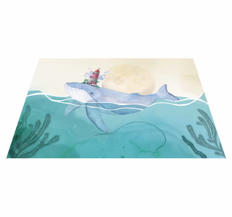 Vinyl Teppich Kinder wunderliches leben im ozean - TenStickers