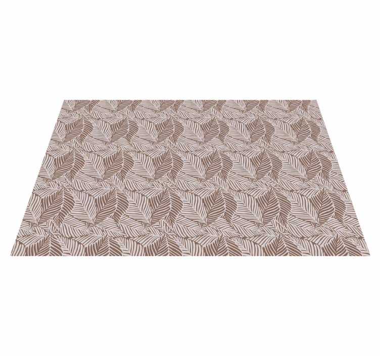 Vinyl Teppich Blumen blatt gemusterte oberfläche - TenStickers