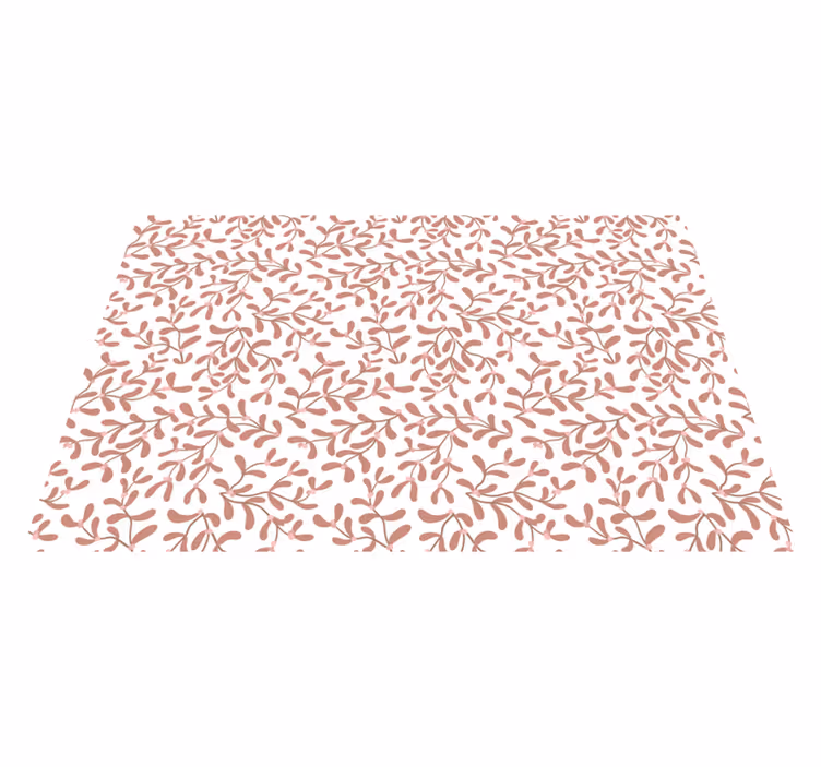 Vinyl Teppich Blumen elegantes blattkonzept - TenStickers