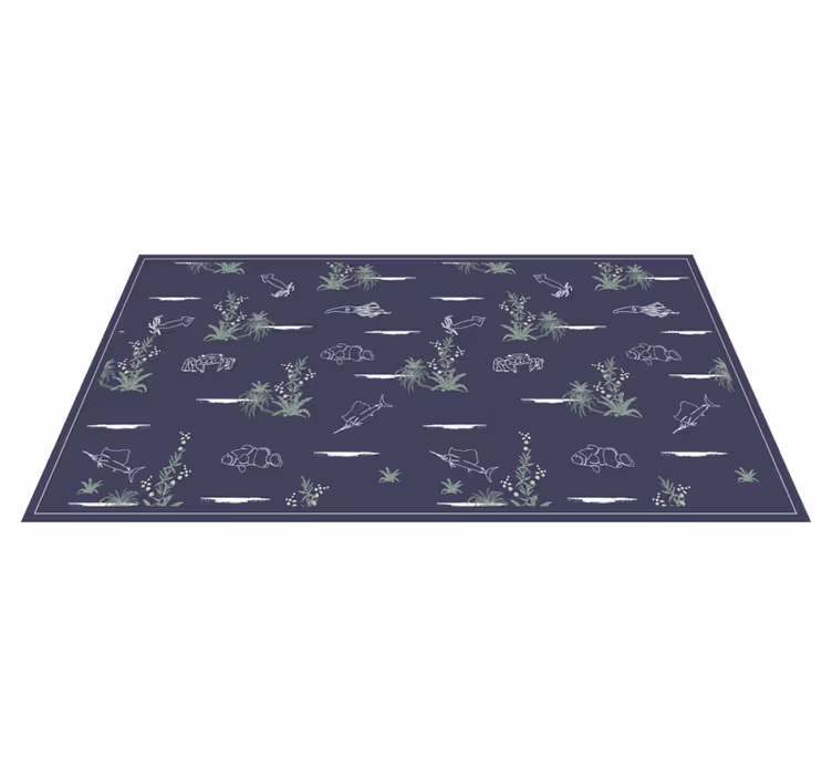 Vinyl Teppich Natur von der natur angeleitete illustrationen - TenStickers