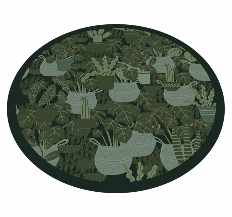Vinyl Teppich Blumen botanische illustration - TenStickers
