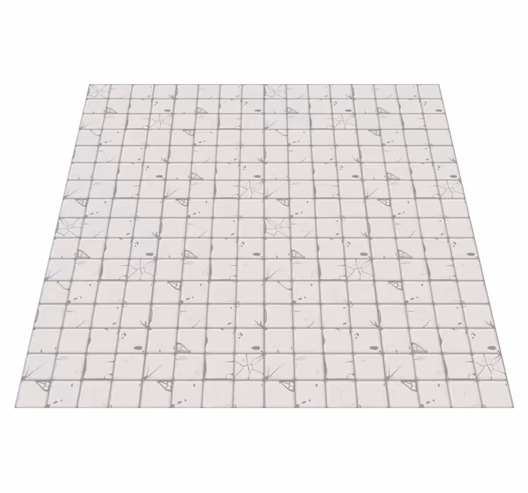 Vinyl Teppich Fliesenoptik hellgraue gealterte fliesen - TenStickers