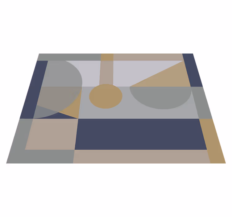 Vinyl Teppich geometrisch abstrakte geometrische formen - TenStickers