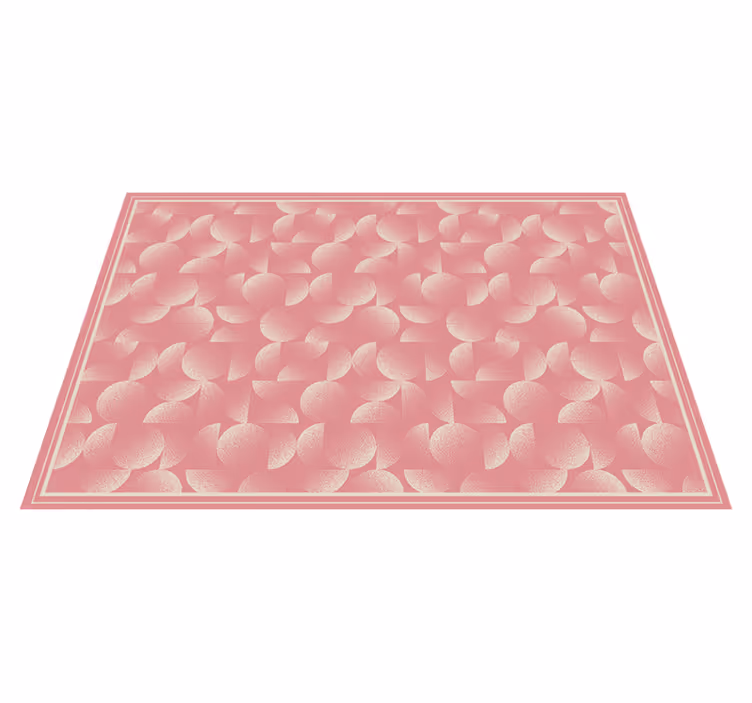 Vinyl Teppich rosa ginkgoblattmuster - TenStickers