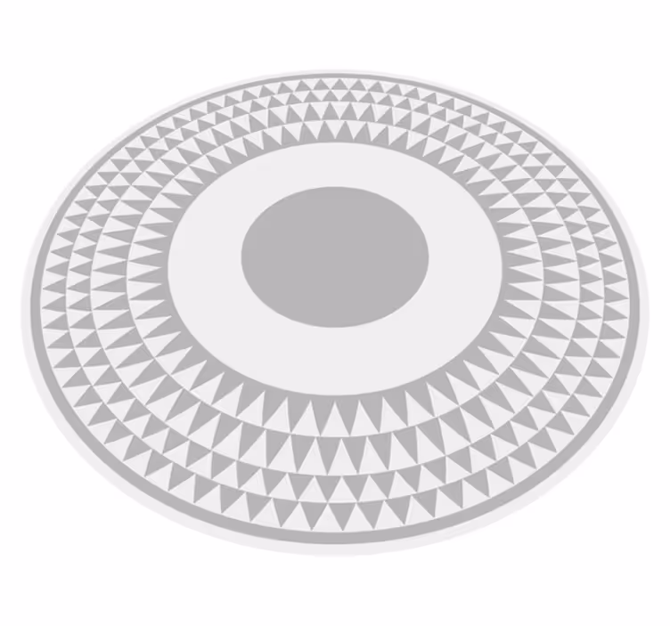 Vinyl Teppich geometrisch konzentrische kreise muster - TenStickers
