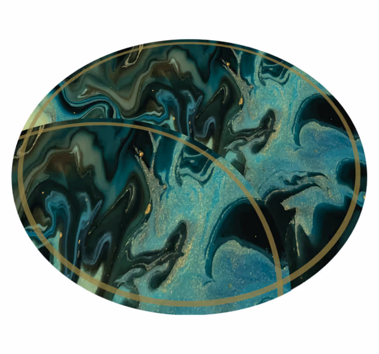 Vinyl Teppich abstraktes Marmor Muster - TenStickers