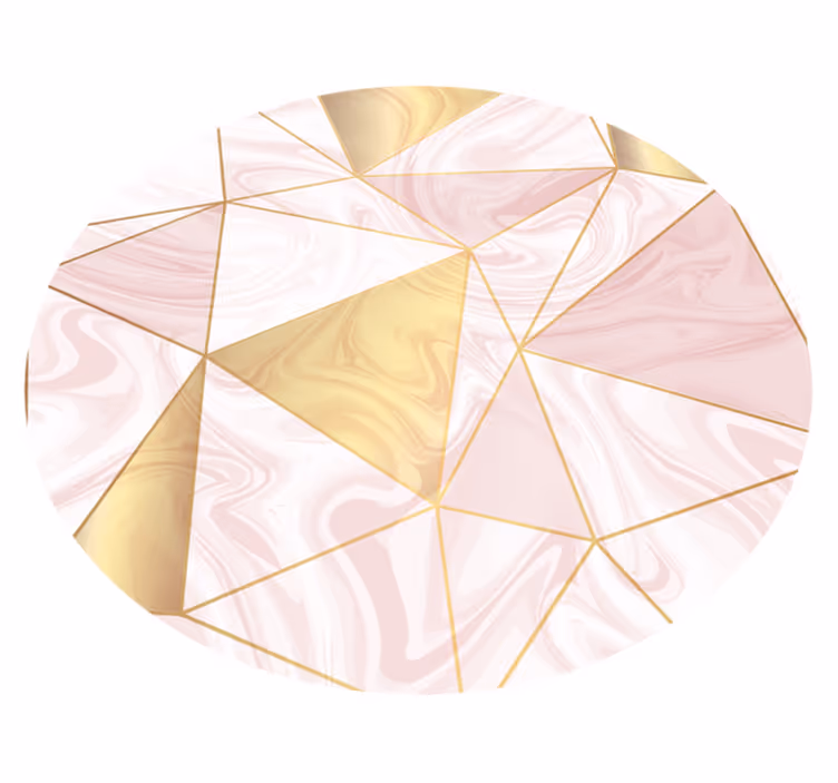 Vinyl Teppich Geometrisch geometrisches Pastellmosaik - TenStickers
