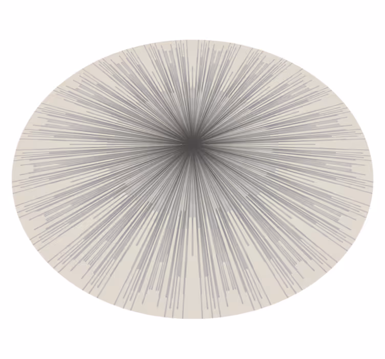 Vinyl Teppich Minimalistisch geometrisches Runddesign - TenStickers