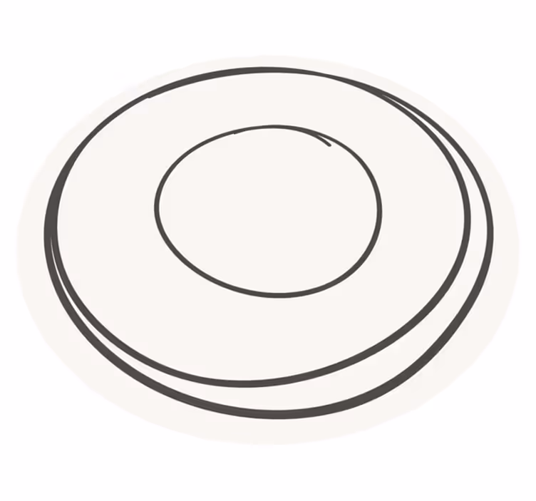 Vinyl teppich minimalistisch rosa kreismuster - TenStickers