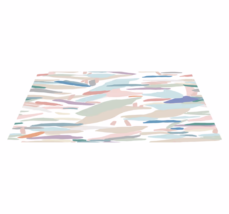 Vinyl Teppich Minimalistisch abstraktes Camouflage Muster - TenStickers