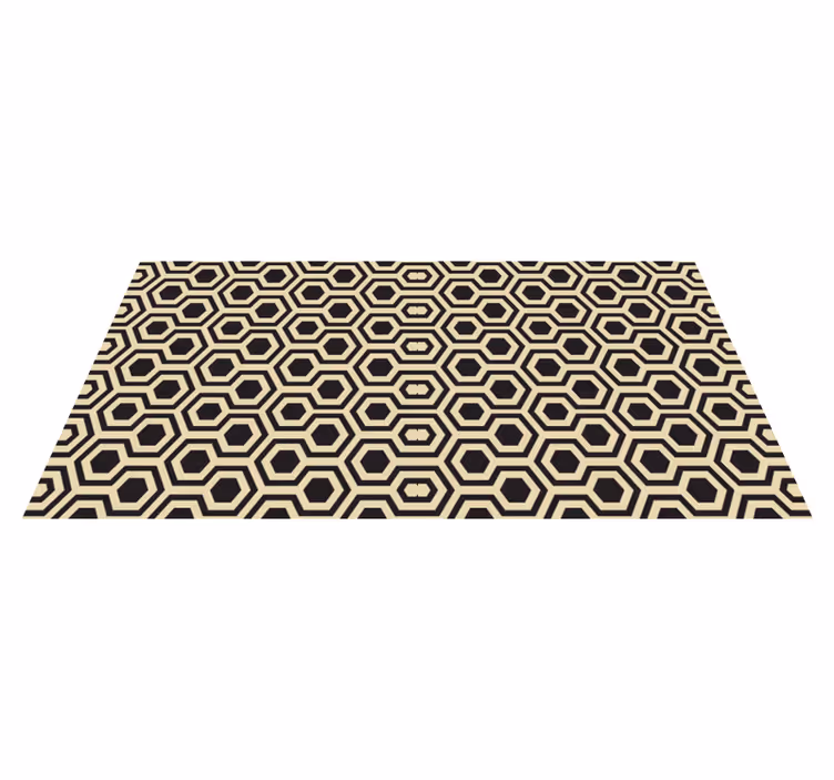 Vinyl Teppich geometrisches Sechseckmuster - TenStickers